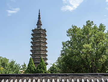 镜头下的宁静圣地 正定临济寺