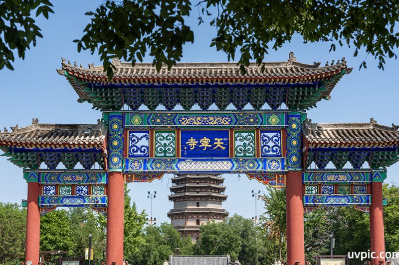 河北省正定天宁寺凌霄塔的永恒瞬间